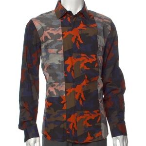 GIVENCHY
Camouflage Print Long Sleeve Shirt
Size: XL | US16.5, IT42